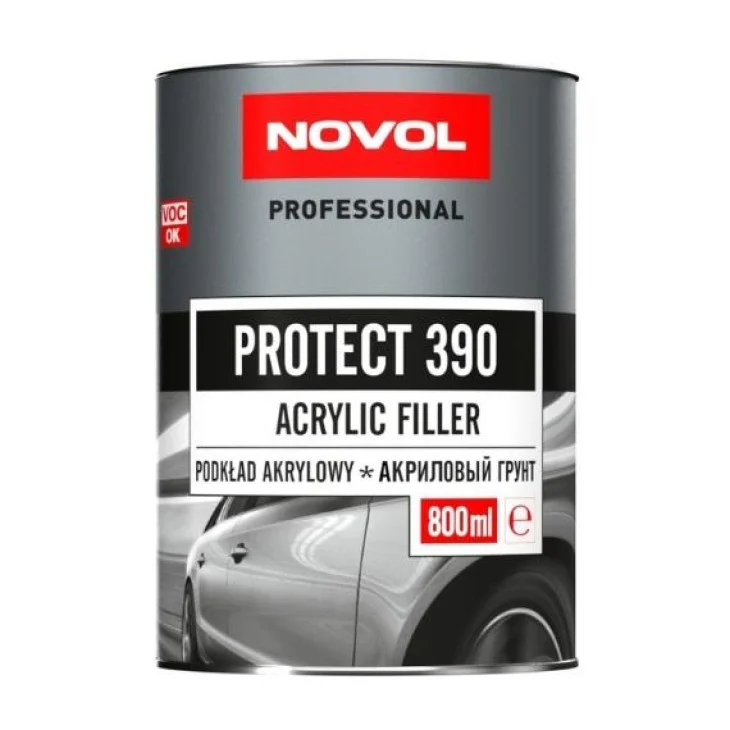 Акриловий грунт 4+1 Novol Protect 390  0,8л+ 0,2л затверджувачу Білий